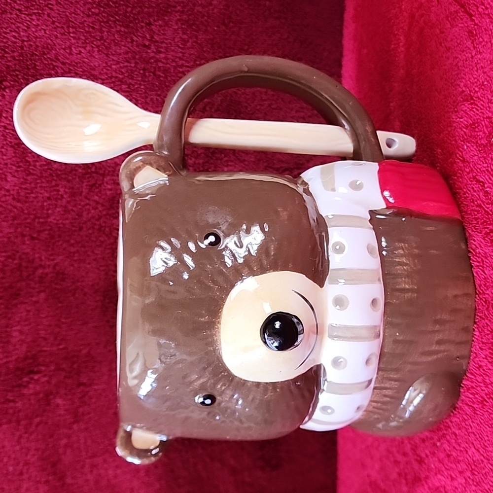 Holiday Time Mug with Spoon.